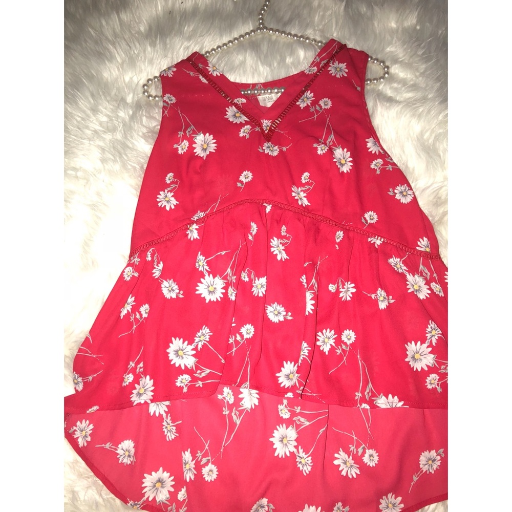Floral Hi- Lo shirt